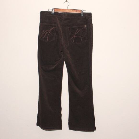 Michael Kors Brown Corduroy Flare Jeans Size 12 - Picture 2 of 8